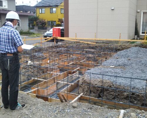 白石様邸配筋検査